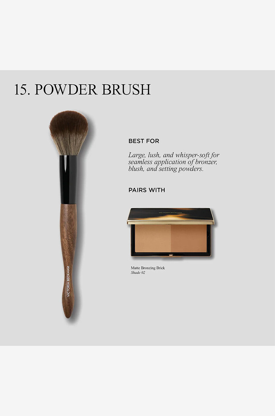 VICTORIA BECKHAM BEAUTY Puderpinsel 15. Powder Unisex Farblos 5