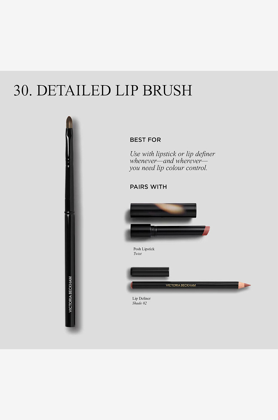 VICTORIA BECKHAM BEAUTY Lippenpinsel 30. Detailed Lip Unisex Farblos 4