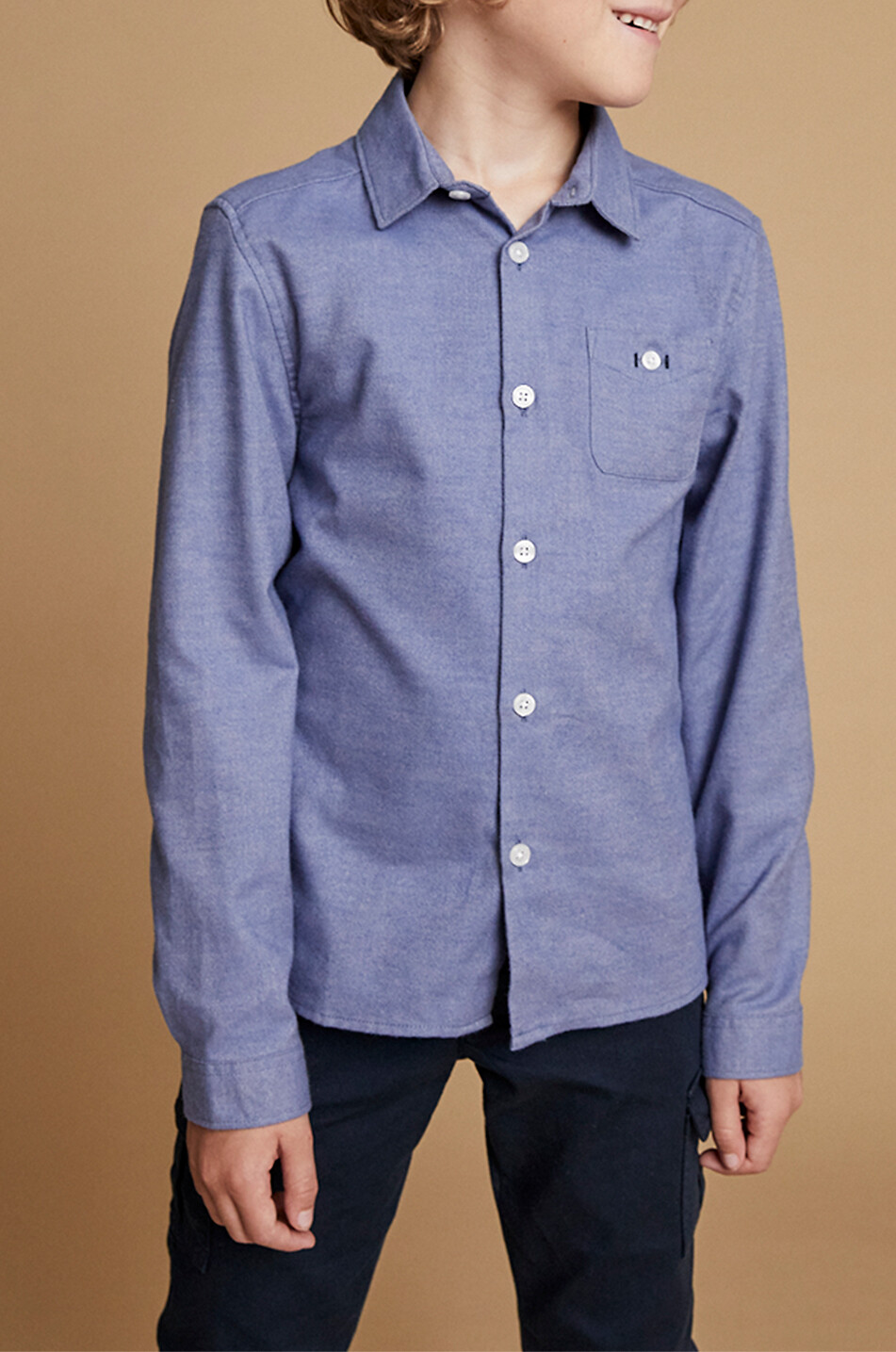 J&JOSH Chemise en flanelle à manches longues garçon Garçon BLEU 8