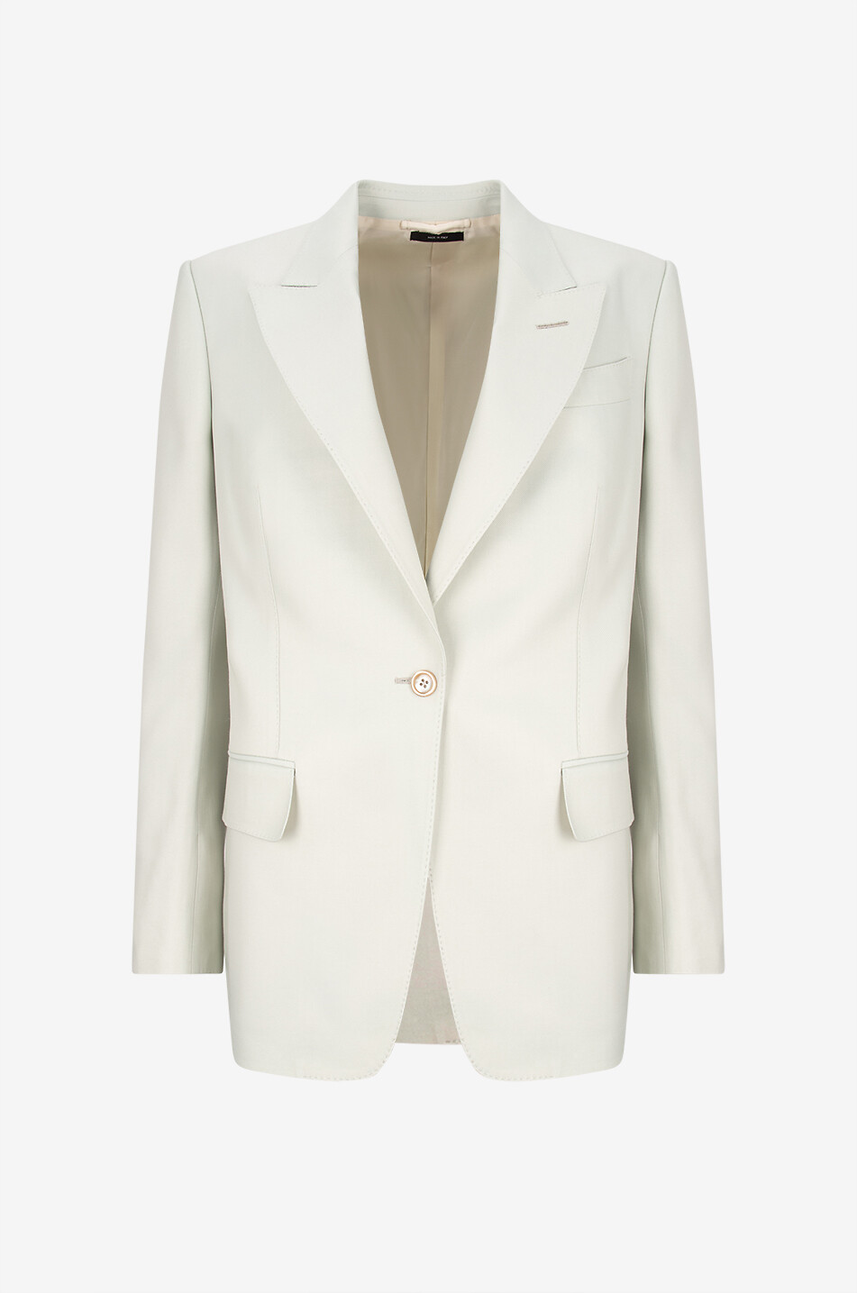 TOM FORD Blazer à boutonnage simple en sergé de soie Wallis Femme VERT CLAIR 1