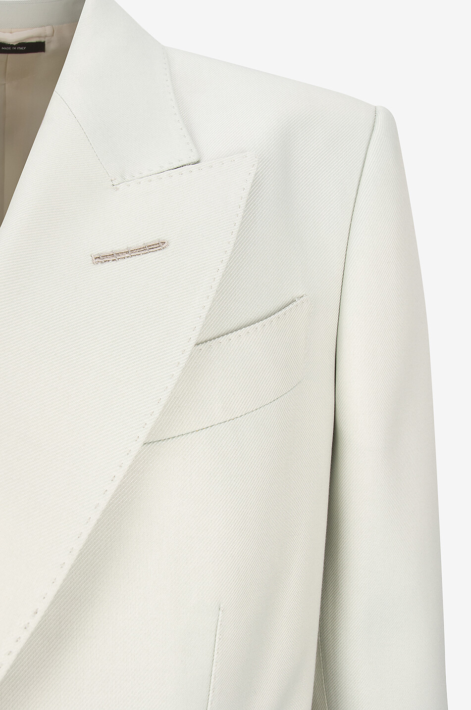 TOM FORD Blazer à boutonnage simple en sergé de soie Wallis Femme VERT CLAIR 3