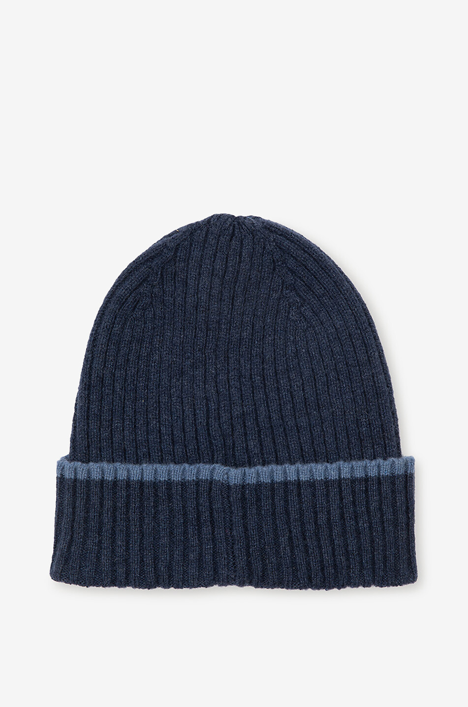 J&JOSH Merino wool and cashmere boys' rib knit beanie Boy DARK BLUE 2