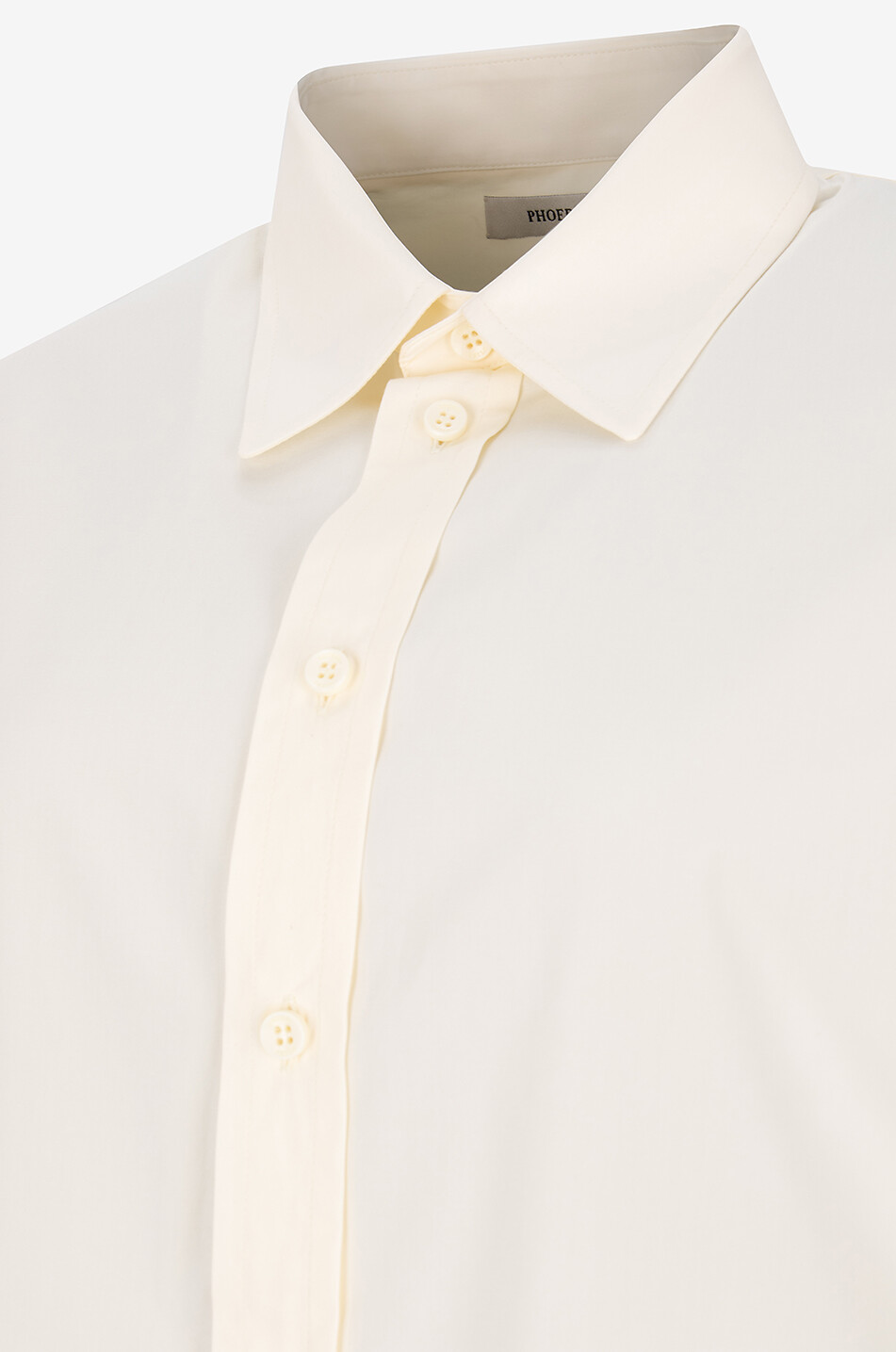 PHOEBE PHILO Sharp Collar poplin oversize shirt Women LIGHT YELLOW 3