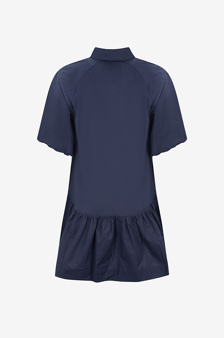 SIMKHAI Crissy poplin straight mini shirt dress Women DARK BLUE 2