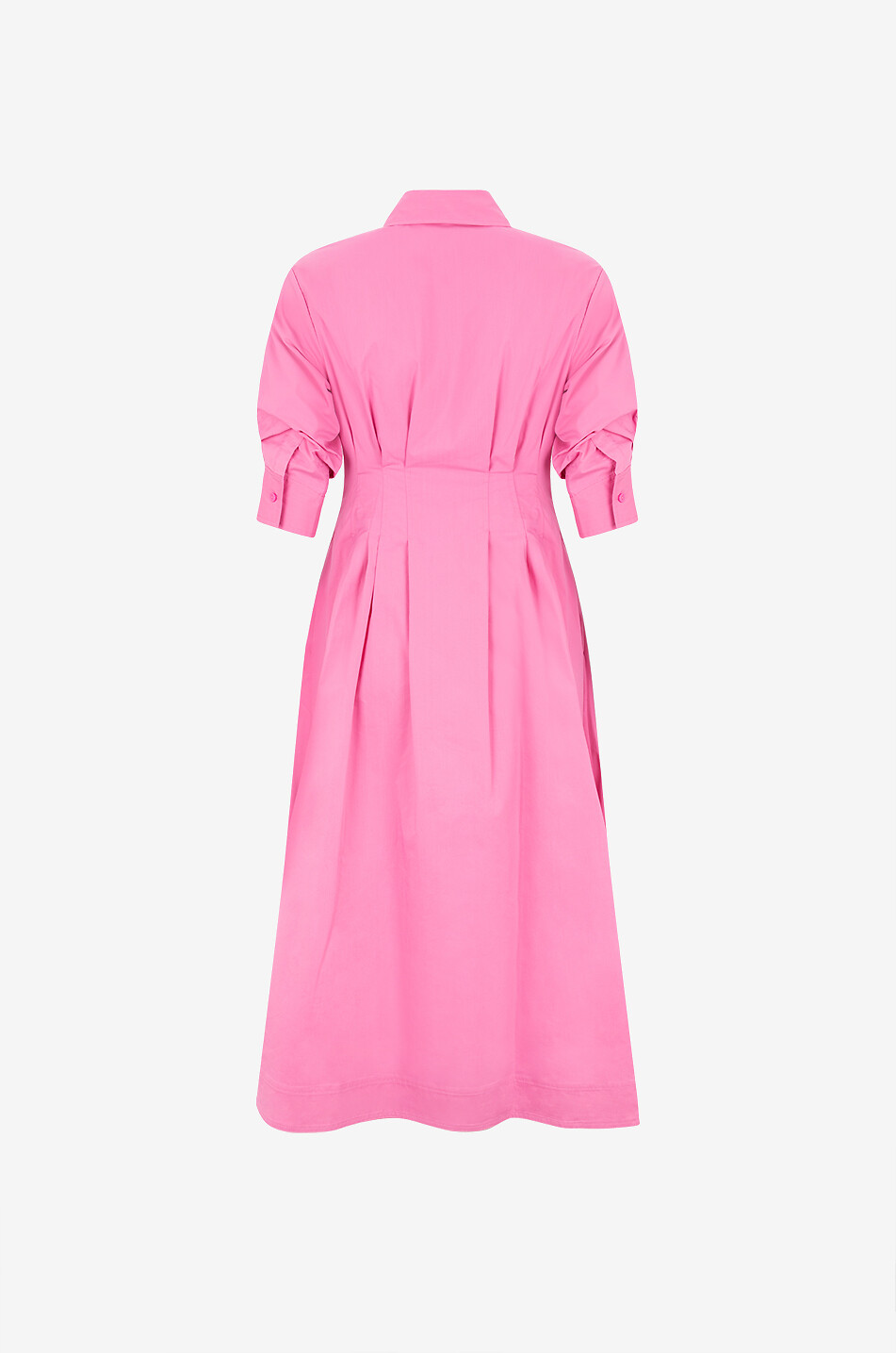 SIMKHAI Jazz cotton midi shirt dress Women PINK 2