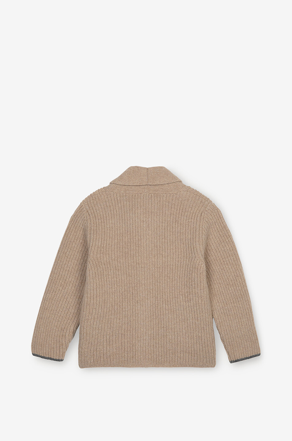 J&JOSH Cardigan garçon à col châle en laine et cachemire Garçon BEIGE 2