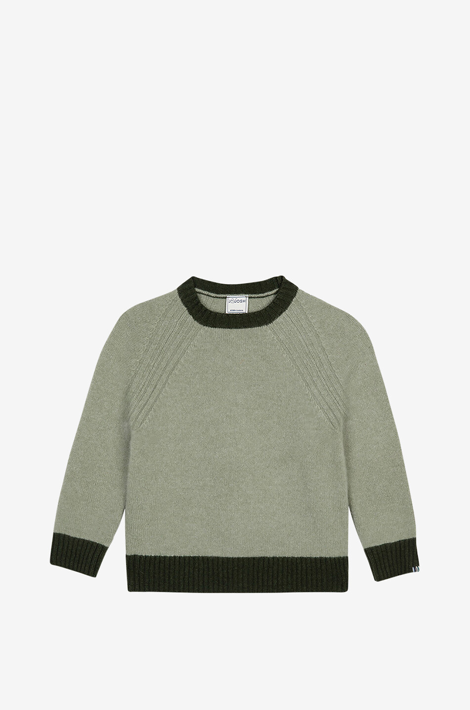 Pull à col rond en laine et cachemire garçon