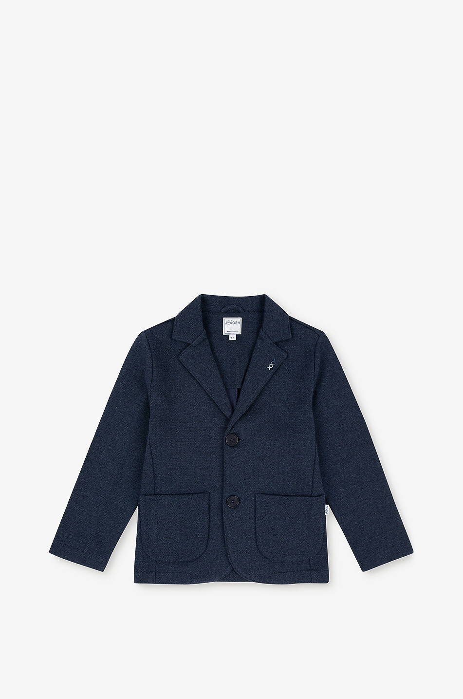 J&JOSH Blazer en maille à boutonnage simple garçon Garçon BLEU FONCE 1