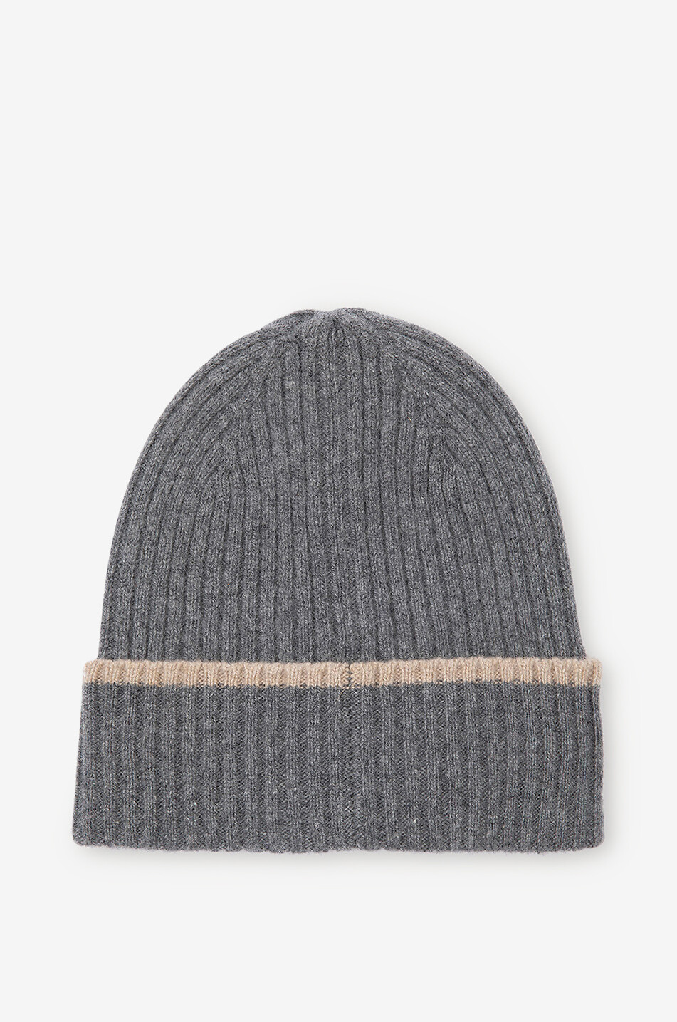 J&JOSH Merino wool and cashmere boys' rib knit beanie Boy DARK GREY 2