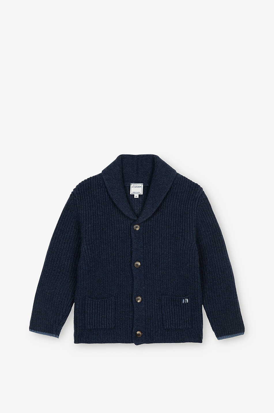 Cardigan garçon à col châle en laine et cachemire