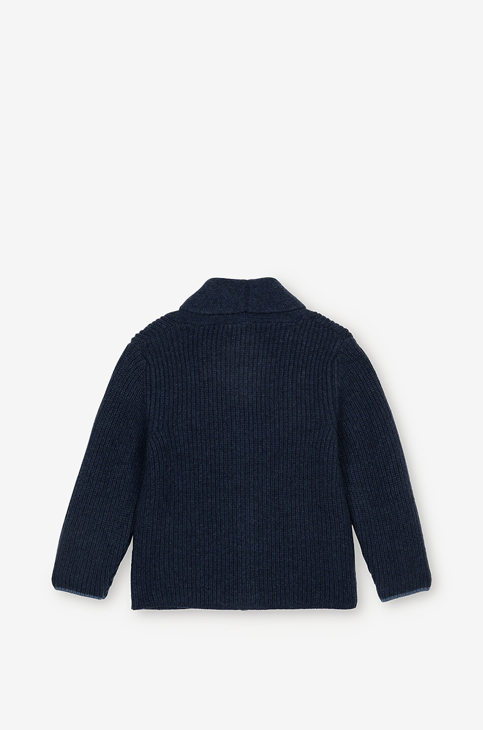 J&JOSH Cardigan garçon à col châle en laine et cachemire Garçon BLEU FONCE 2