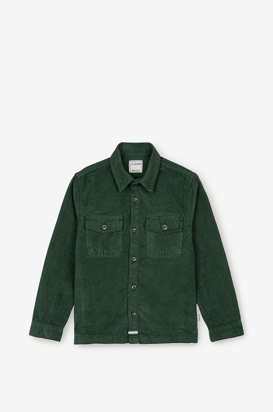 J&JOSH Chemise en velours côtelé garçon Garçon VERT FONCÉ 1