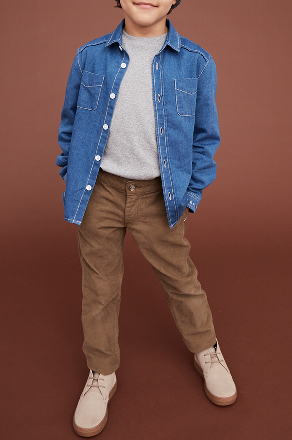 J&JOSH Chemise en denim garçon Made to Play Garçon BLEU 2