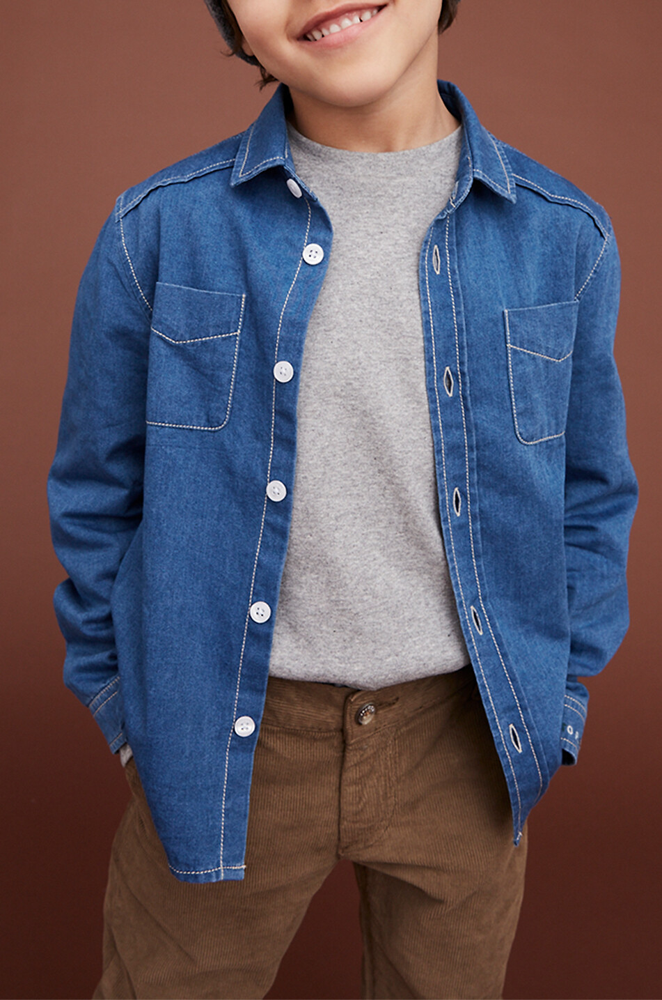 J&JOSH Chemise en denim garçon Made to Play Garçon BLEU 3