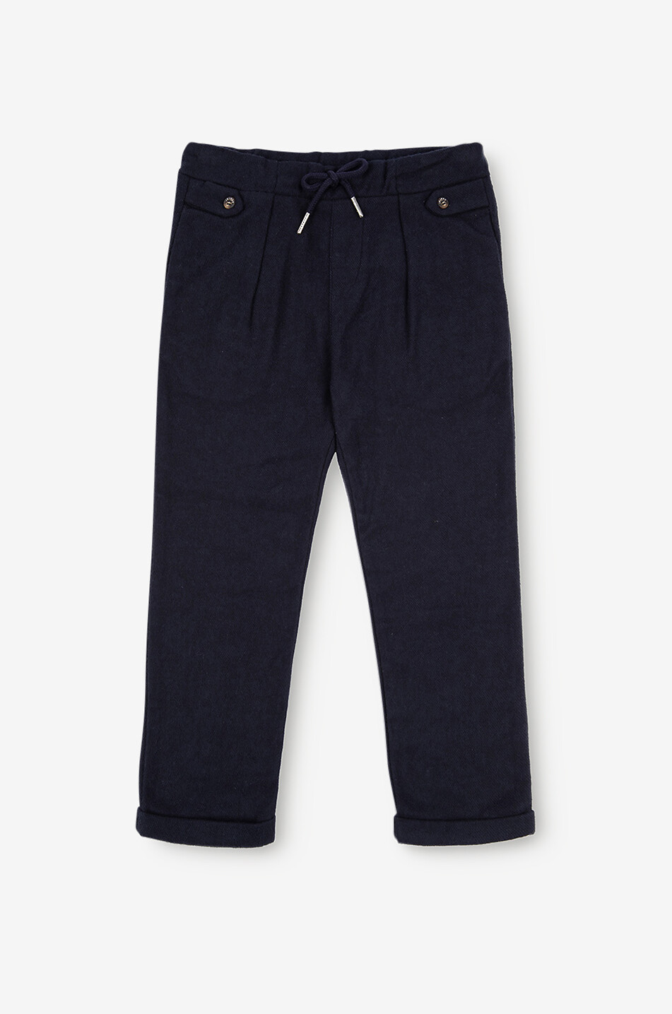 Pantalon à pinces en flanelle garçon