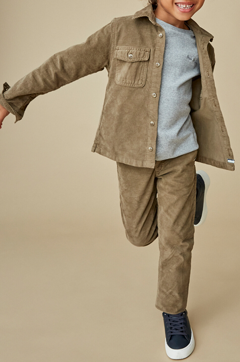 J&JOSH Slim-Fit-Jungenhose aus Baumwollcord Junge BRAUN 3
