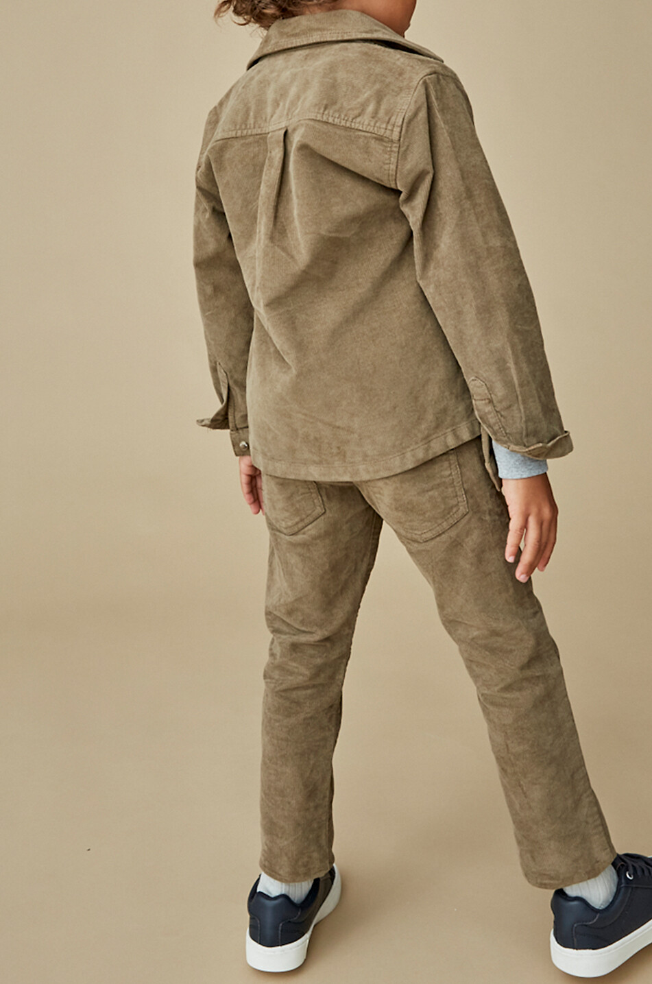 J&JOSH Slim-Fit-Jungenhose aus Baumwollcord Junge BRAUN 4
