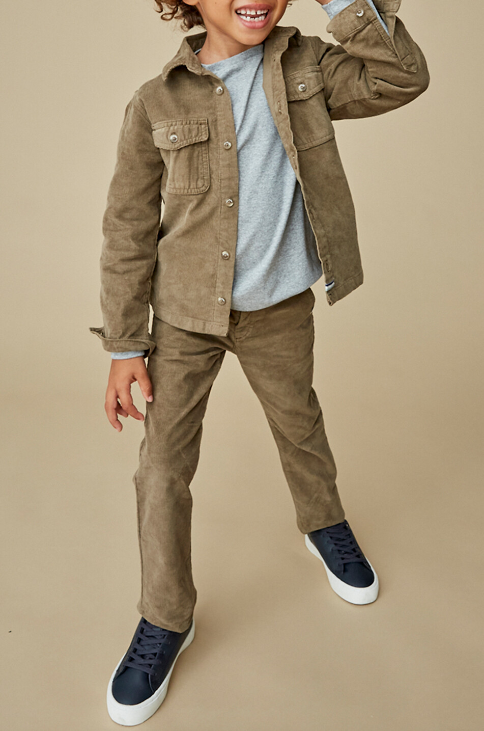 J&JOSH Slim-Fit-Jungenhose aus Baumwollcord Junge BRAUN 5