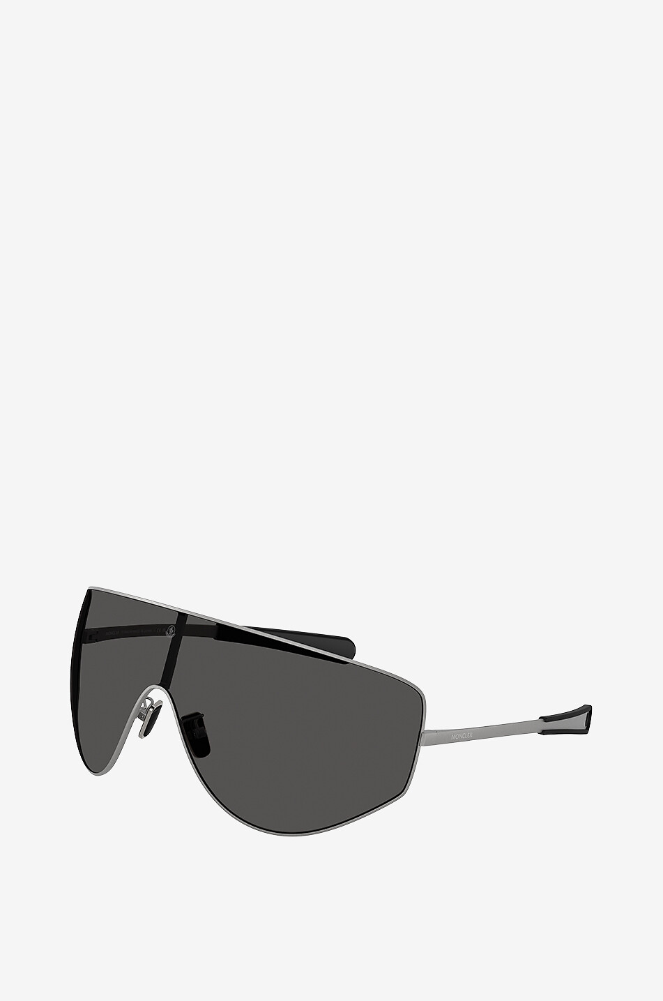MONCLER Flieger-Sonnenbrille aus Titan Tanium Damen DUNKELGRAU 3