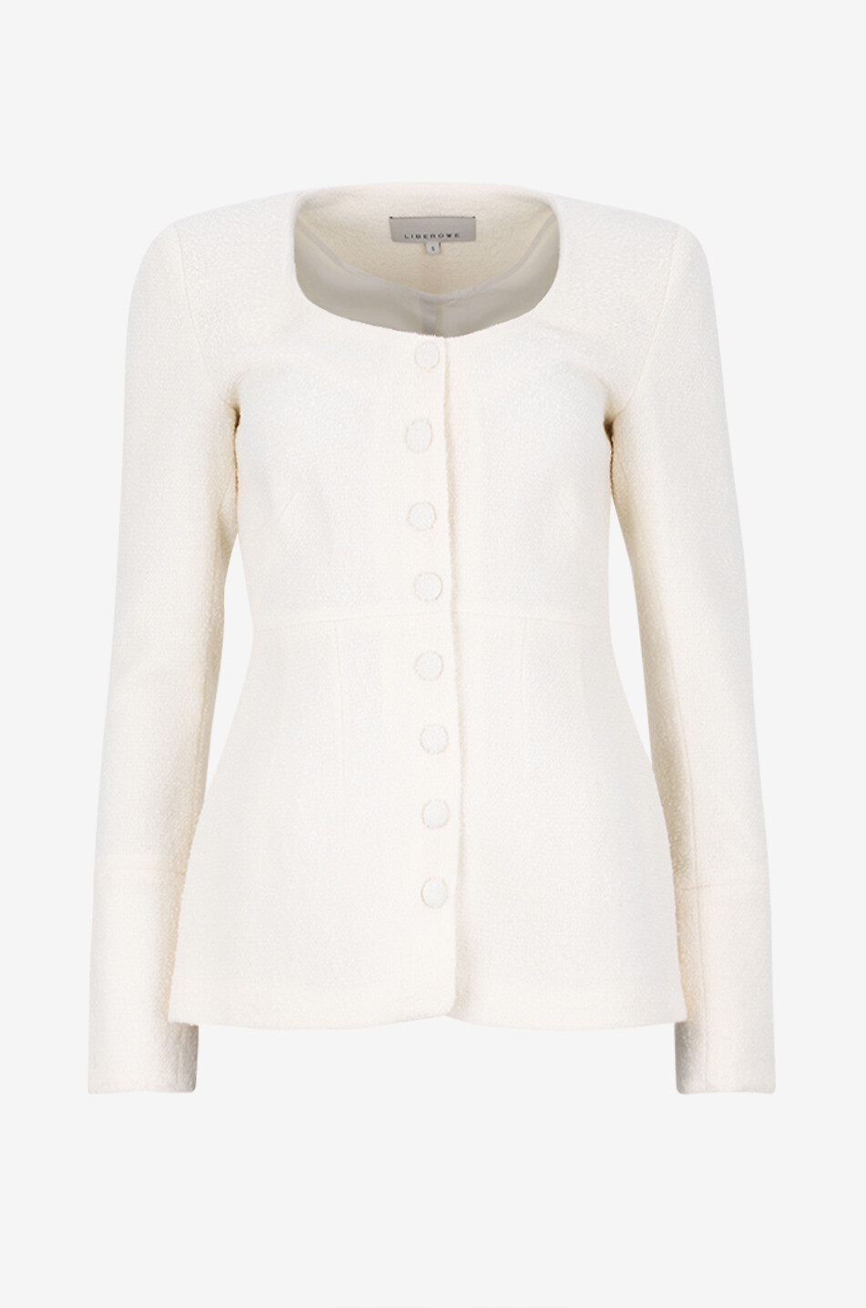 Amber lightweight tweed top