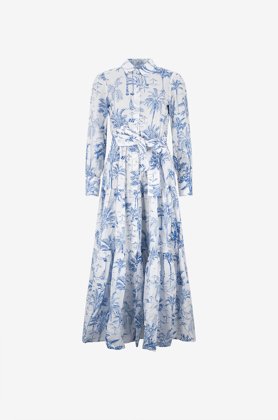 MC2 SAINT BARTH Jensen toile de Jouy printed shirt dress Women MULTI COLOURED 1