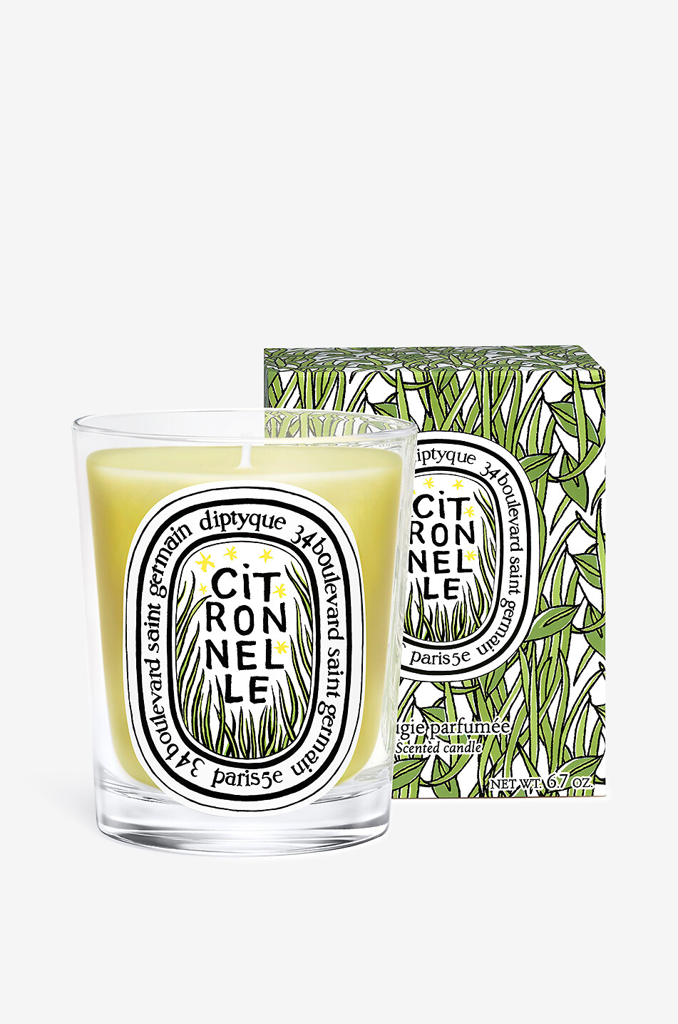 DIPTYQUE Bougie parfumée Citronelle - 190 g - Édition Limitée Maison Incolore 2