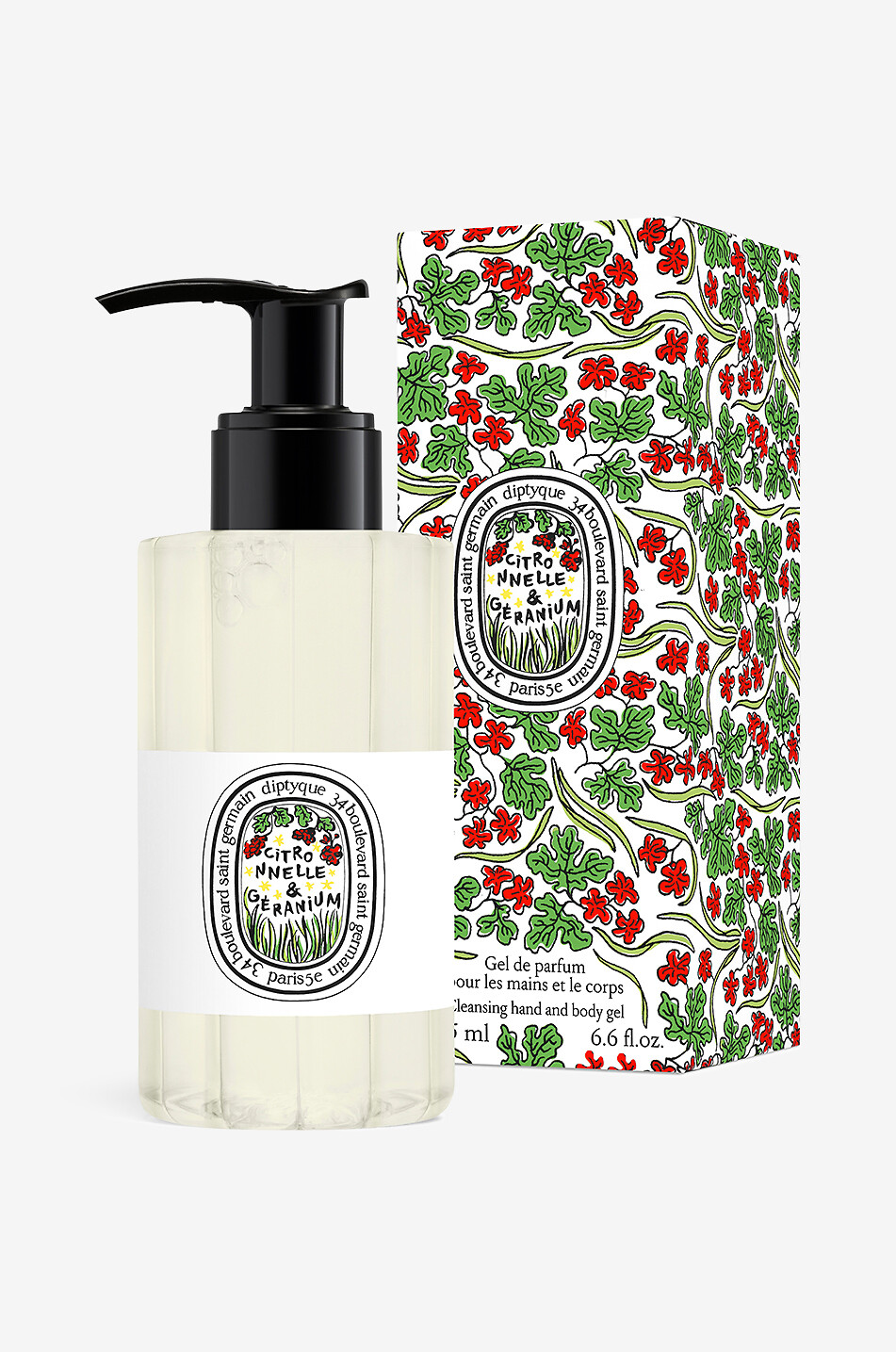 DIPTYQUE Citronelle & Géranium hand and body scented wash gel - 200 ml Unisex Colourless 2