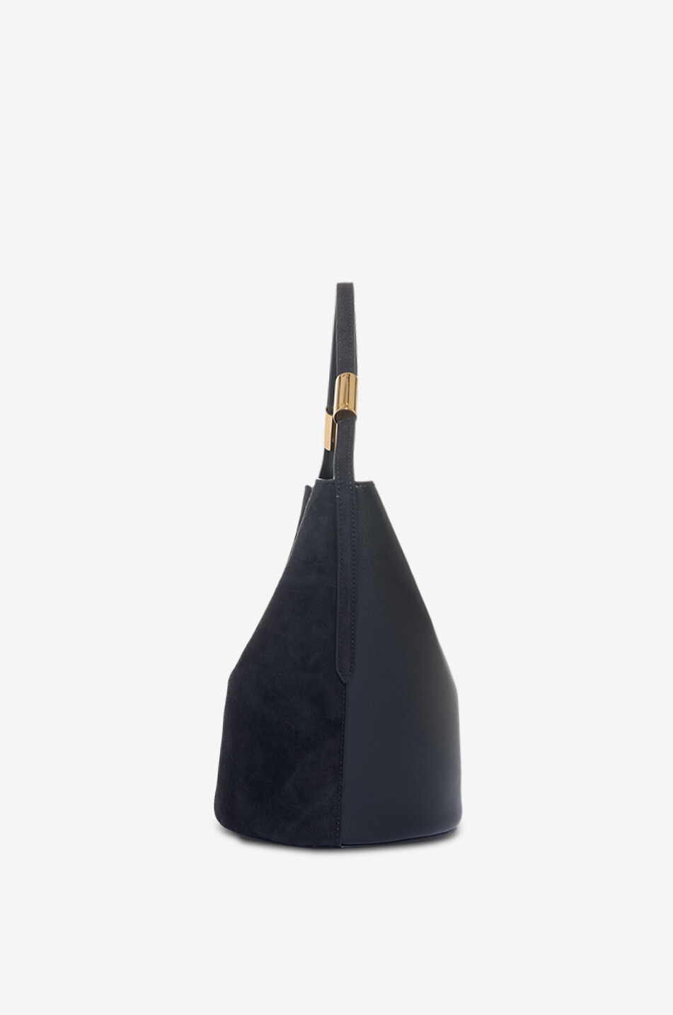ALAÏA Beutel-Tasche aus Wild- und Glattleder Shape Small Damen SCHWARZ 4