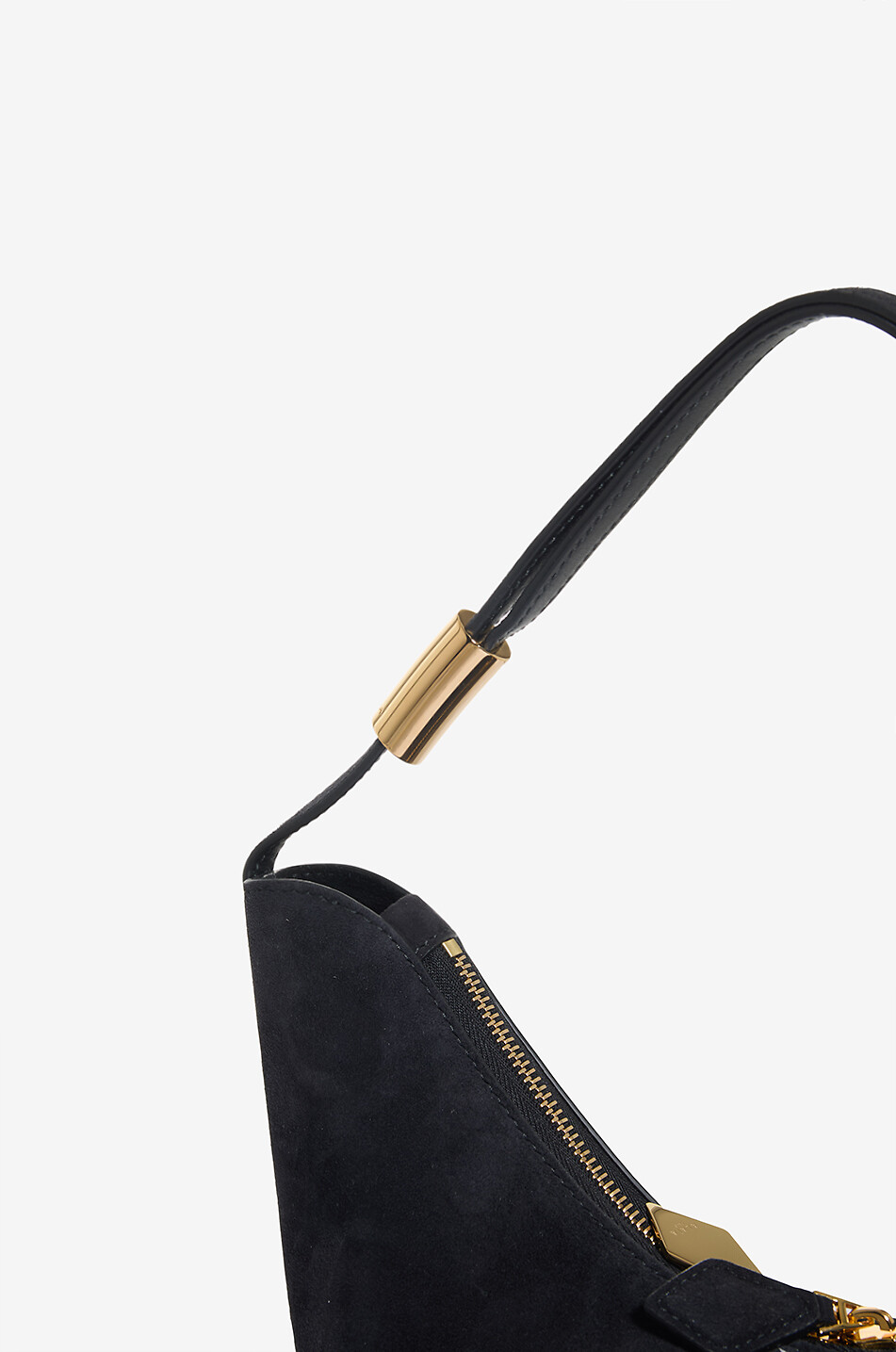 ALAÏA Beutel-Tasche aus Wild- und Glattleder Shape Small Damen SCHWARZ 5