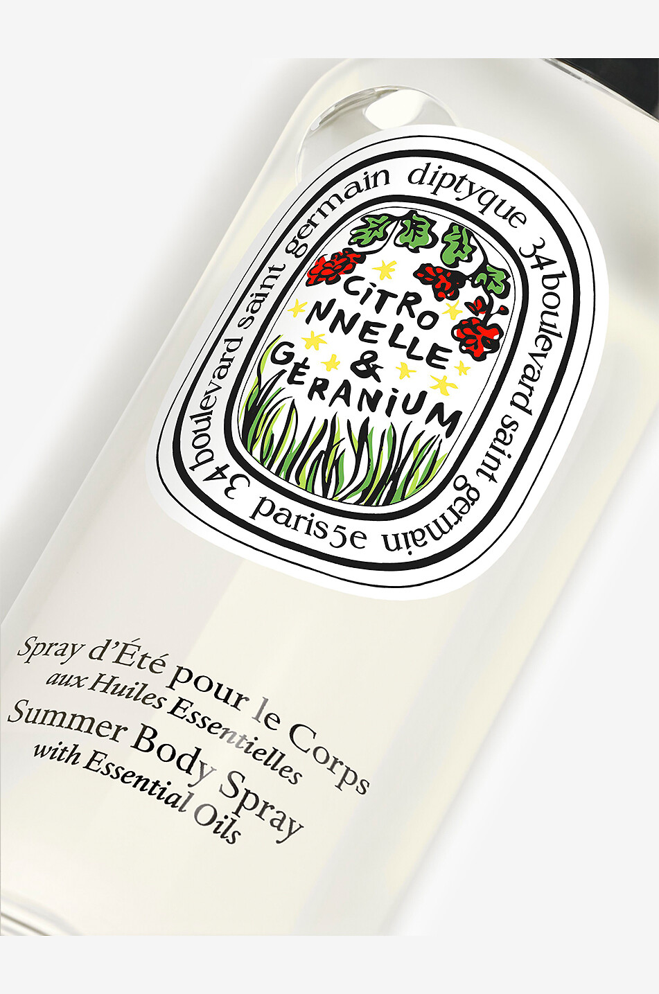 DIPTYQUE Spray d'été pour le corps Citronelle & Géranium - 100 ml Unisexe Incolore 3