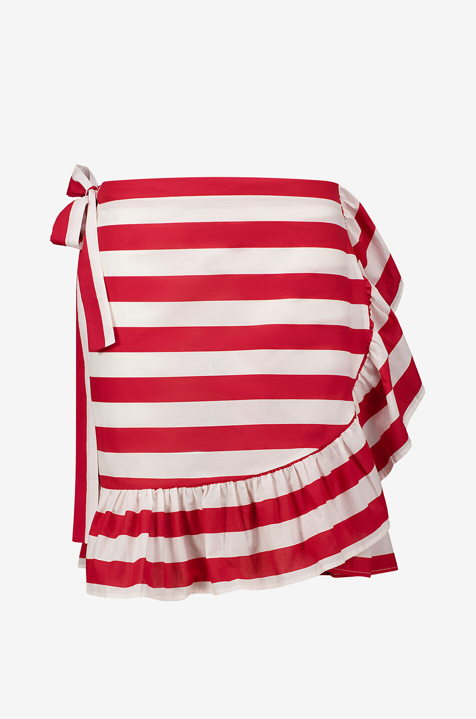 GIRLS MUST HAVE Kurzer gerüschter Pareo Gigi Damen ROT 1
