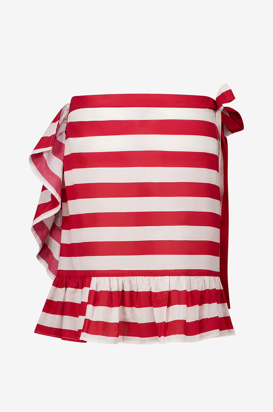 GIRLS MUST HAVE Kurzer gerüschter Pareo Gigi Damen ROT 2