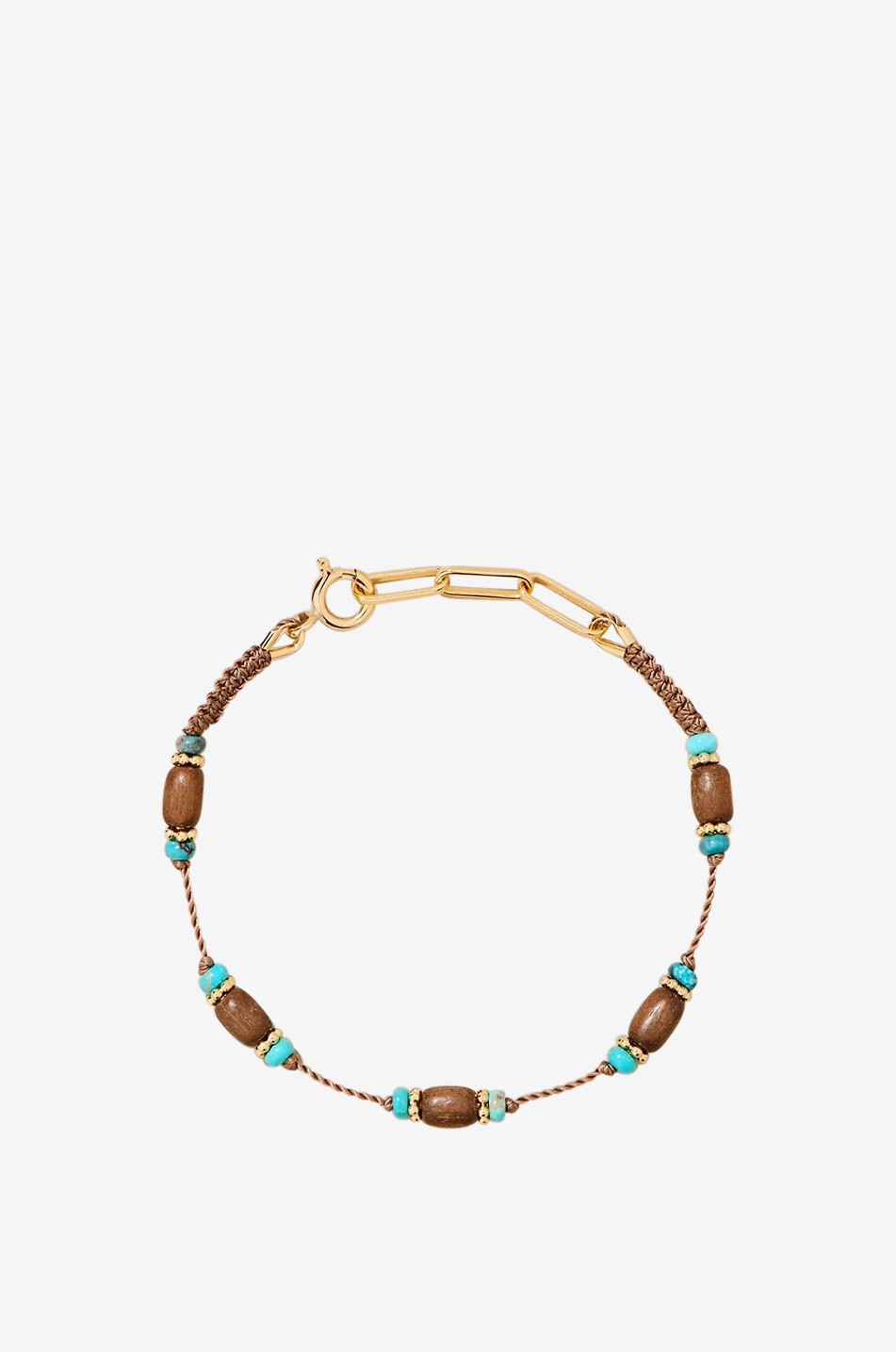 TITYARAVY Armband mit Holz- und Türkisperlen Padma Damen BUNT 1