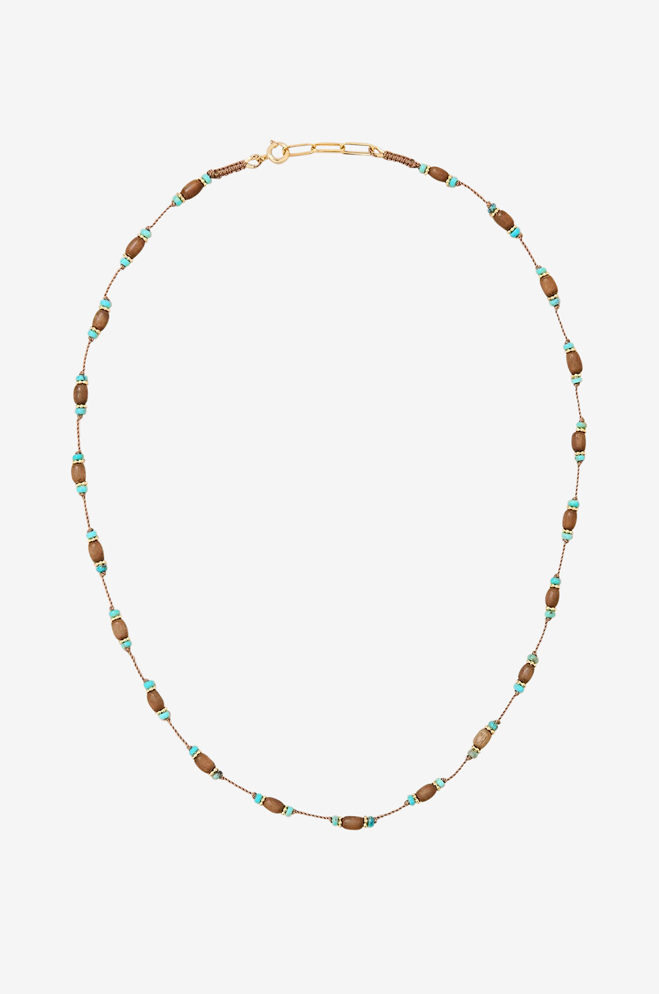 TITYARAVY Sautoir orné de perles de bois et de turquoise Padma Femme MULTICOLORE 1