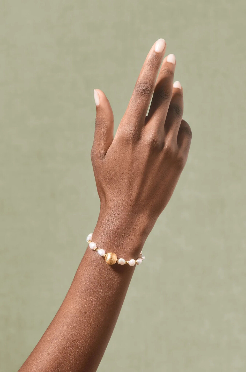 TITYARAVY Perlenarmband Samhita Damen CREMEFARBEN 2