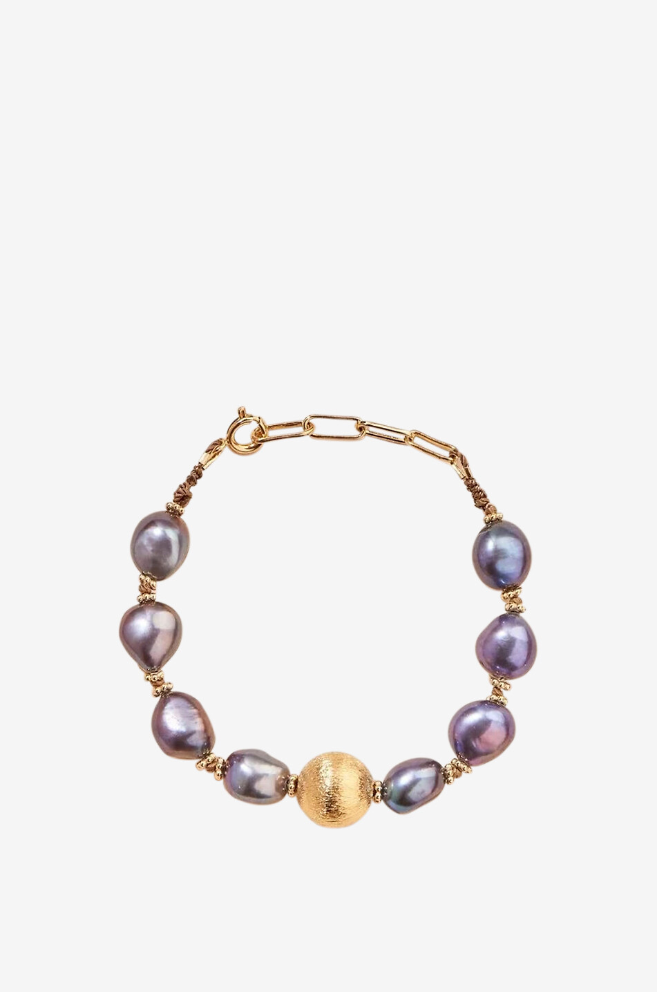 TITYARAVY Armband aus grauen Perlen Samhita Damen GRAU 1