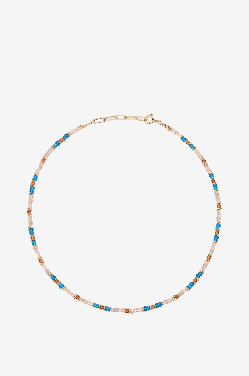 TITYARAVY Choker-Halskette aus Halbedelsteinen Shri Damen BUNT 1