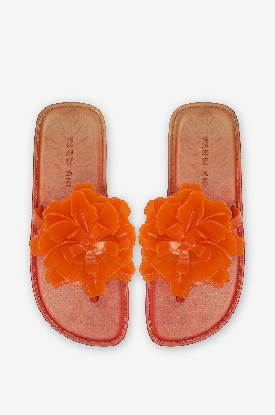 FARM RIO Flip-Flops aus TPU Flower Jelly Citrus Damen ORANGE 3