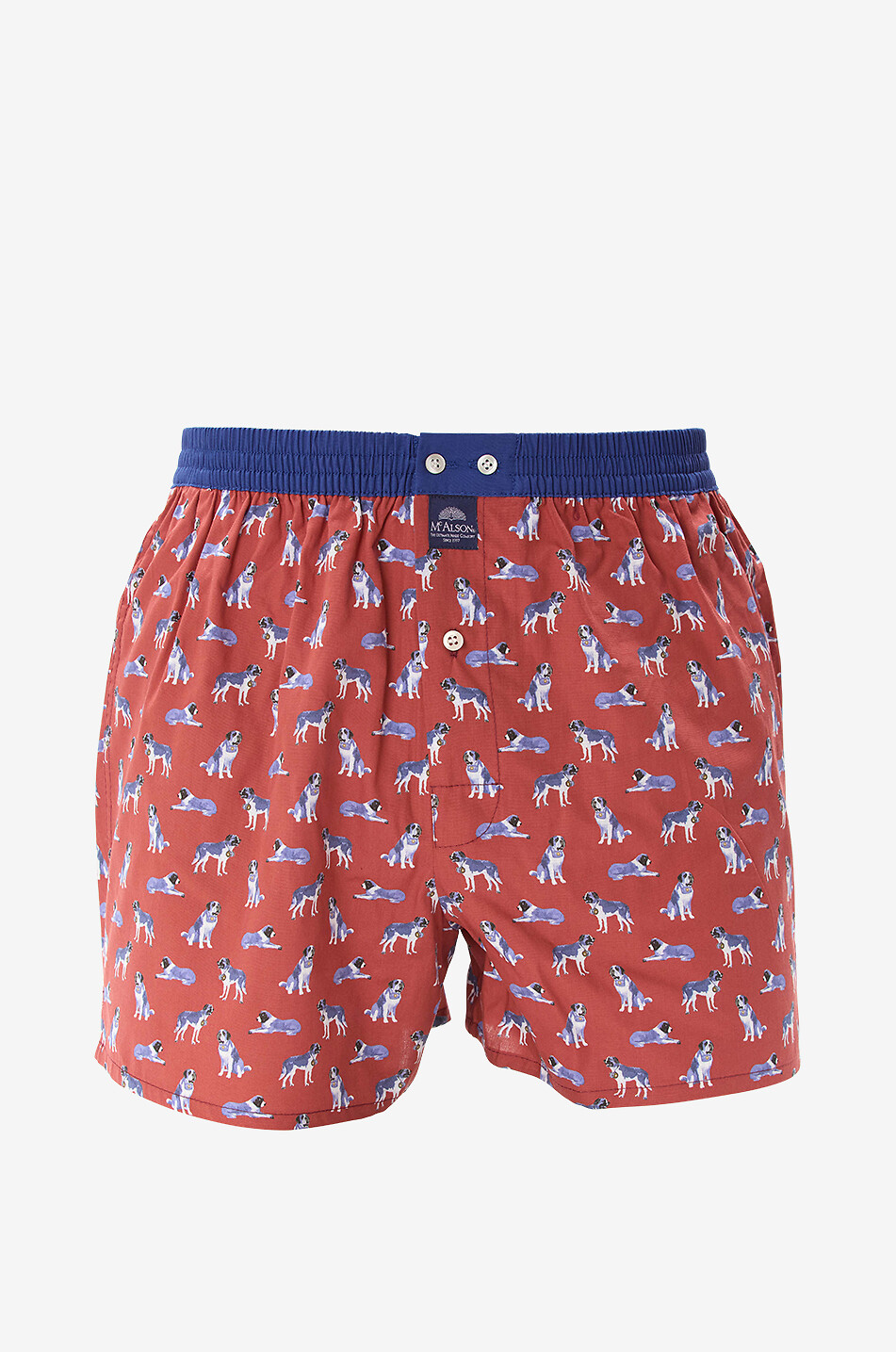 MC ALSON Boxershorts aus Baumwolle Saint Bernards Herren ROT 1