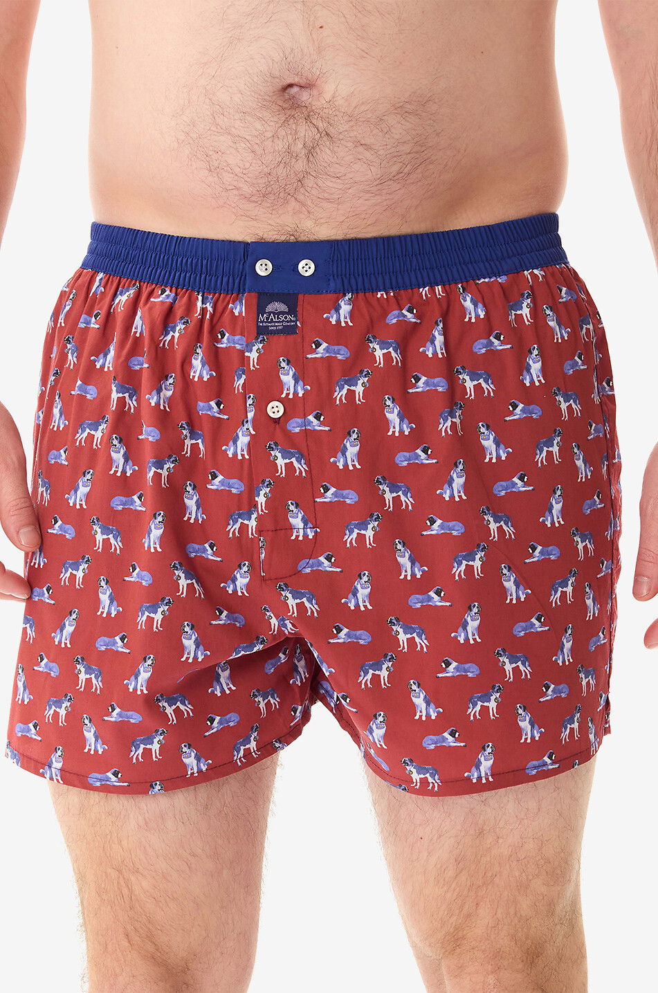 MC ALSON Boxershorts aus Baumwolle Saint Bernards Herren ROT 3