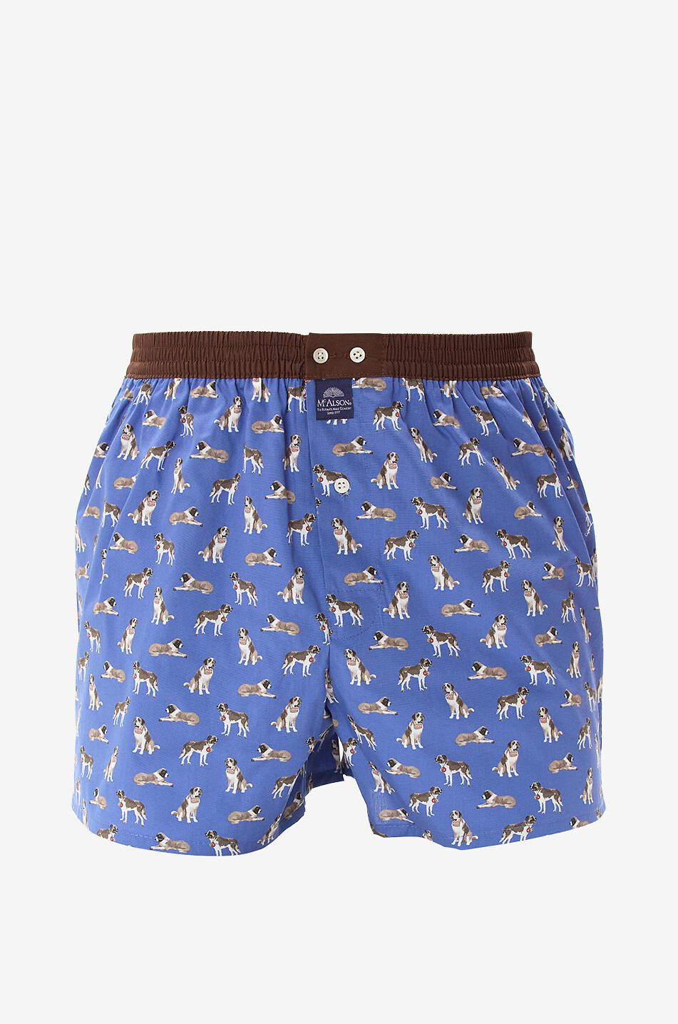 MC ALSON Boxershorts aus Baumwolle Saint Bernards Herren MITTELBLAU 1
