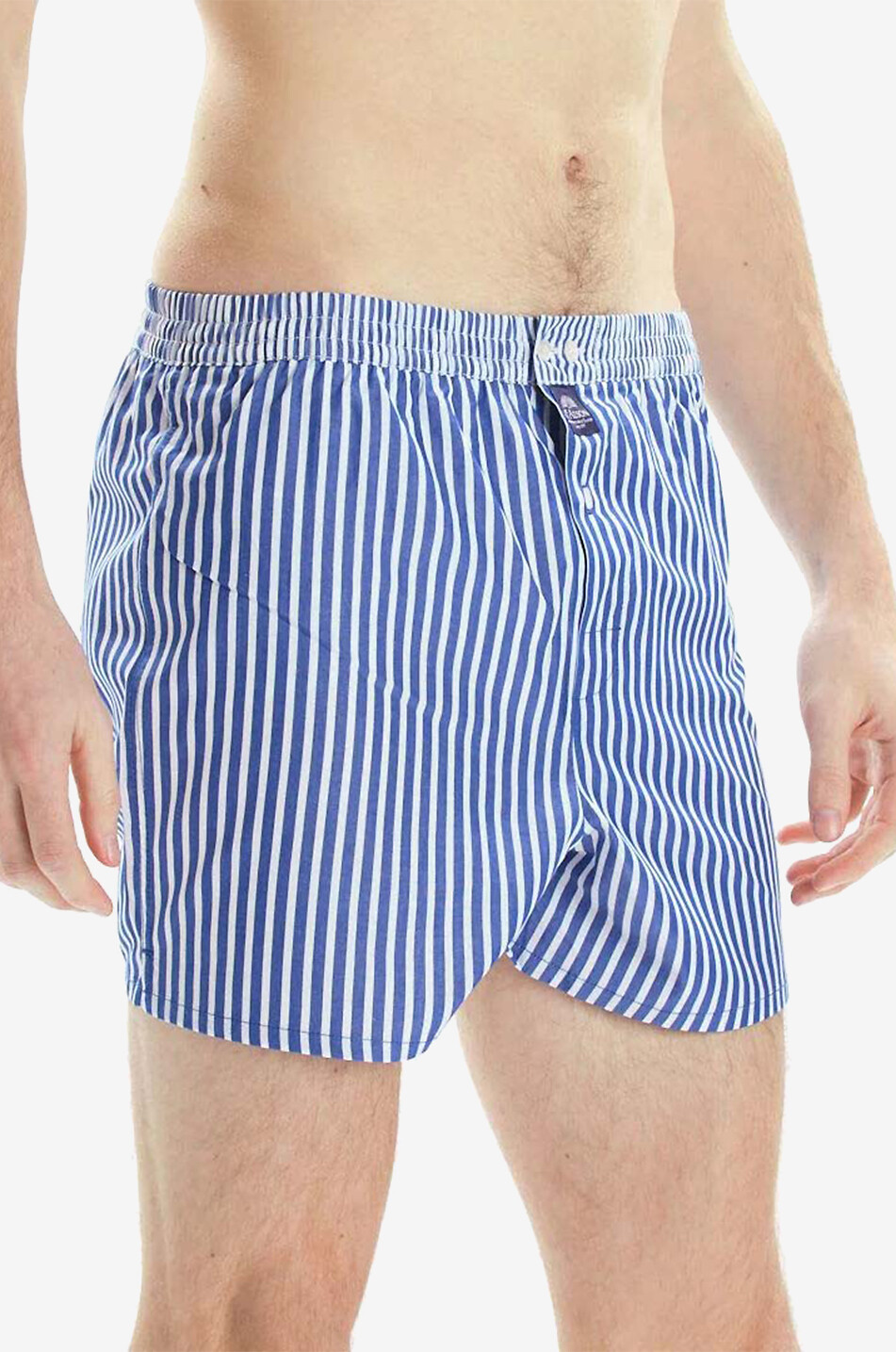 MC ALSON Boxershorts aus Baumwolle Stripes Herren MITTELBLAU 3