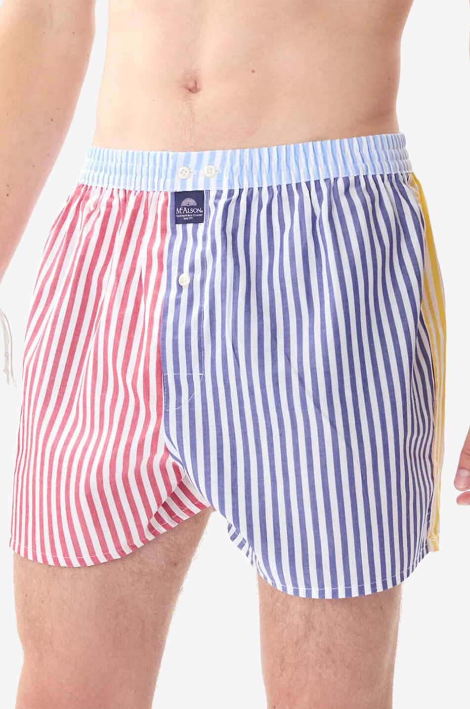 MC ALSON Stripes cotton boxer shorts Men MULTI COLOURED 3