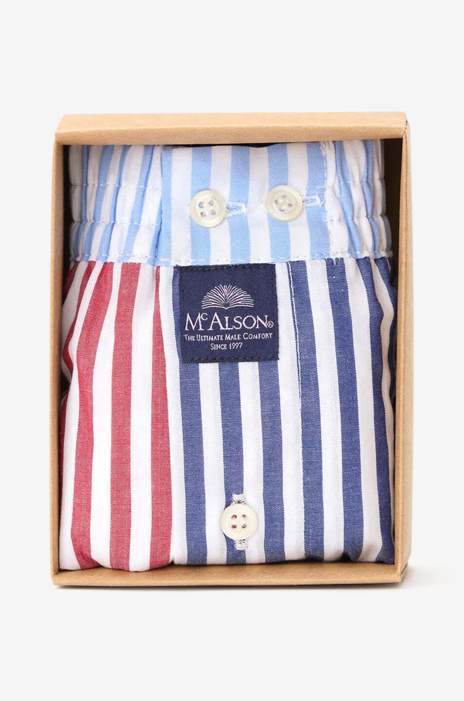 Stripes cotton boxer shorts