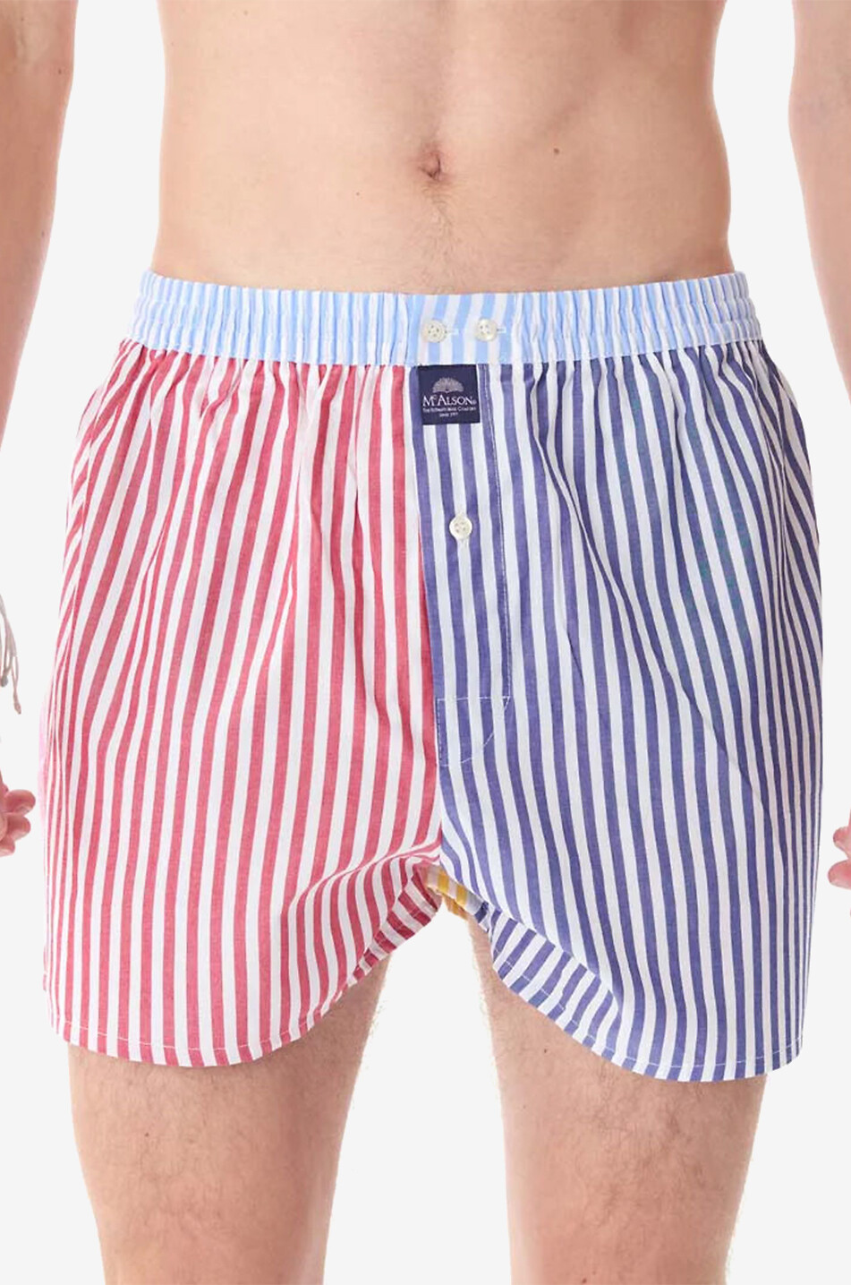 MC ALSON Stripes cotton boxer shorts Men MULTI COLOURED 2