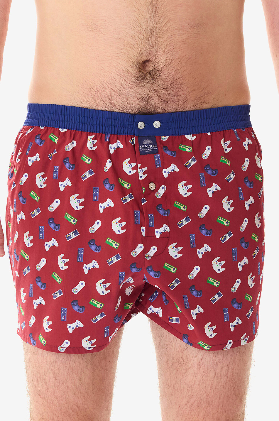 MC ALSON Retro Gaming cotton boxer shorts Men RED 3