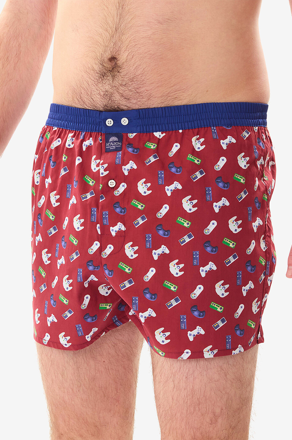MC ALSON Retro Gaming cotton boxer shorts Men RED 4