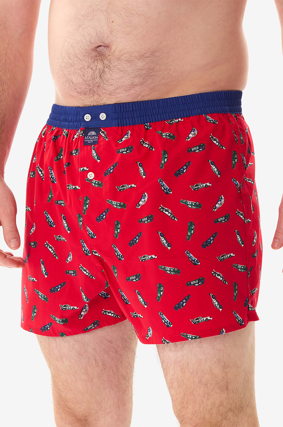 MC ALSON Boxershorts aus Baumwolle Racing Cars Herren ROT 4