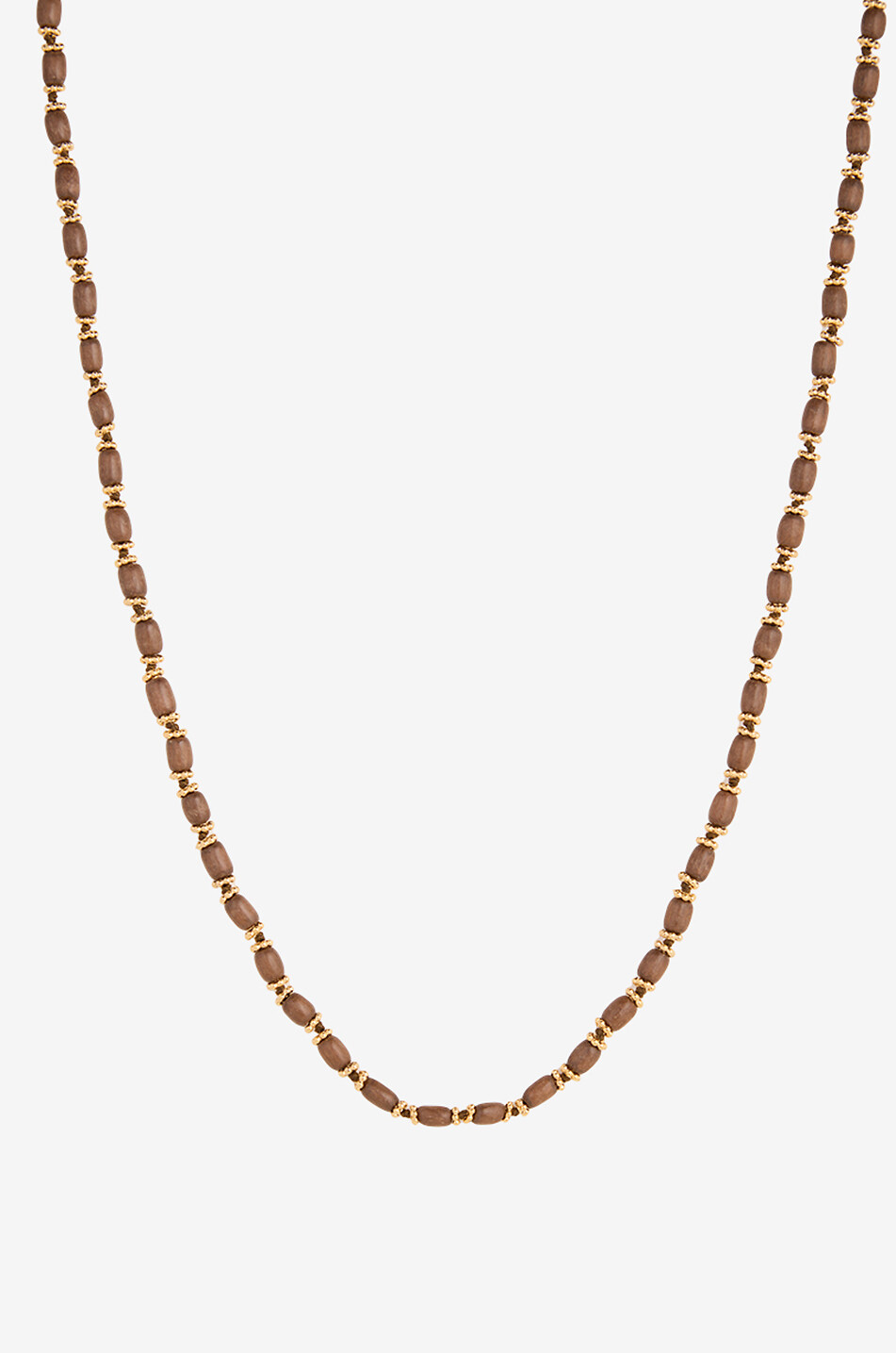 TITYARAVY Collier en perles de bois Kamala Femme MARRON 1
