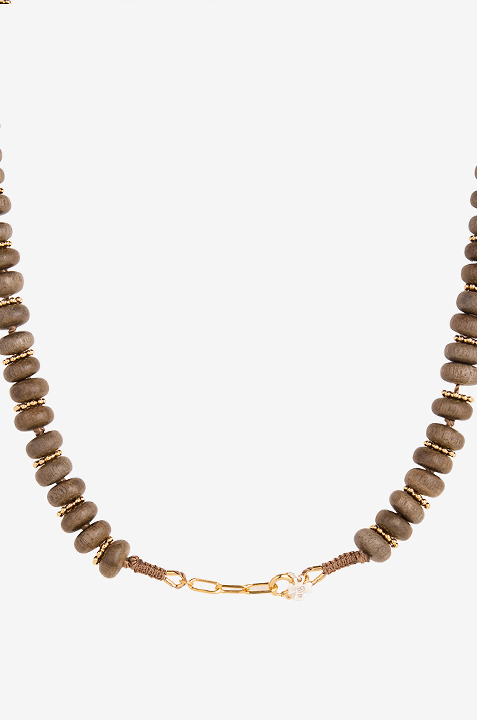 TITYARAVY Collier en perles de bois Zuri Femme MARRON 2